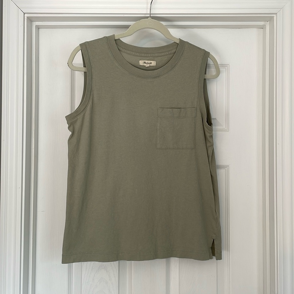 Madewell Softfade Cotton Oversized Muscle Tank